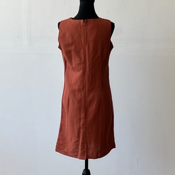 Vintage chocolate brown shift dress - Picture 4 of 11